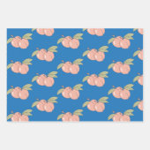 2桃掛け紙 ラッピングペーパーシート (正面)