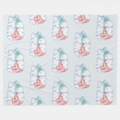 2極ベアーズフリースブランケット フリースブランケット (正面(横))