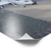 2機のA-10C Thunderbolt II航空機がフォーマットで飛行 フォトプリント (角)