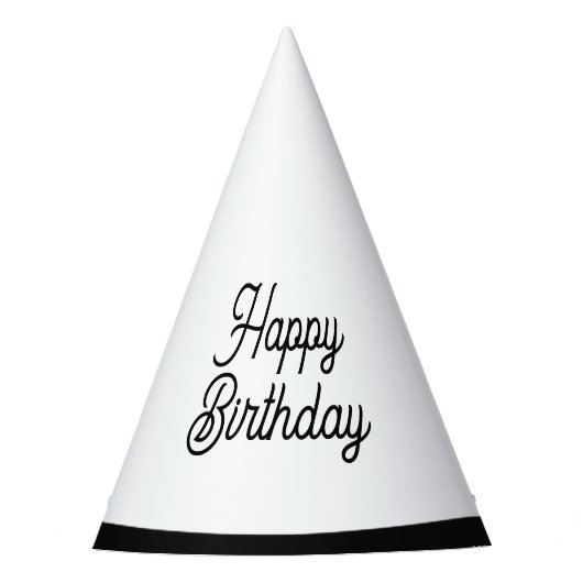 2次元漫画スタイル誕生日 パーティーハット (正面)