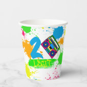 2歳からやめ2歳の誕生日カラフルまで  紙コップ (正面)