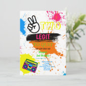 2歳からやめ2歳の誕生日招待状 招待状 (スタンド正面)