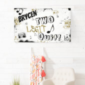 2歳から2やめ歳までのバパーソナライズされたナー 横断幕 (インサイチュ)