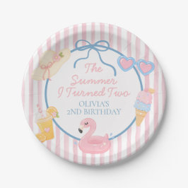 2歳になった夏 海辺の2歳の誕生日 ペーパープレート