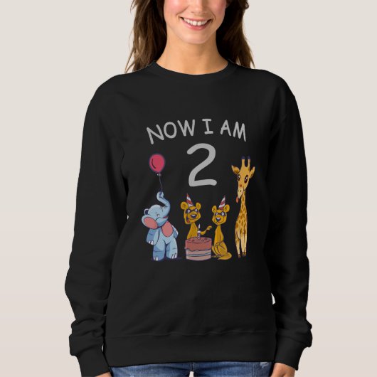 2歳になりました 2歳の誕生日を動物園で Tシャツ (正面)