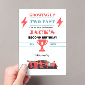 2歳になるのが早すぎる 二歳の誕生日パーティーの招待状 アクリル招待状 (インサイチュ (ポータブル))