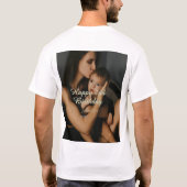 2歳のお誕生日おめでとう 黄色 グレー な Tシャツ (裏面)