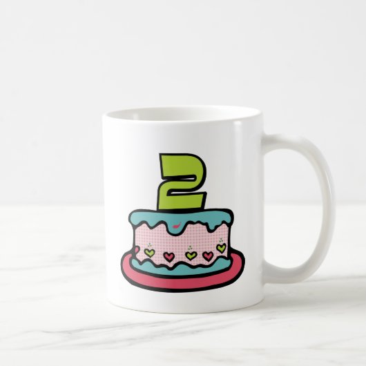 2歳のお誕生日ケーキ コーヒーマグカップ (右)