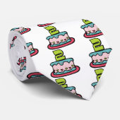 2歳のお誕生日ケーキ ネクタイ (ロール)