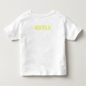2歳のやめ誕生日カラフルTシャツ トドラーTシャツ (裏面)