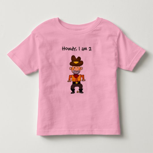 2歳のカウボーイ トドラーTシャツ (正面)
