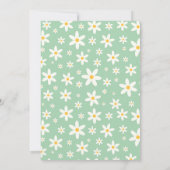 2歳のグリーンなデイジー誕生日 招待状 (裏面)