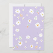 2歳のグルービーなダイジー誕生日招待状 招待状 (裏面)