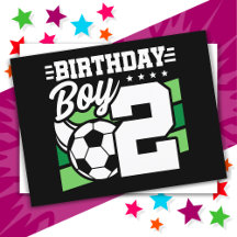 2歳のサッカーパーティー 誕生日 男の子