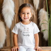 2歳のシリ―なガチョウのピンクの誕生日 トドラーTシャツ