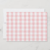 2歳のスイートな女の子のいちご誕生日パーティーの写真 招待状 (裏面)