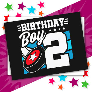 2歳のハッカーパーティテーマ 2歳の誕生日男の子 ポストカード