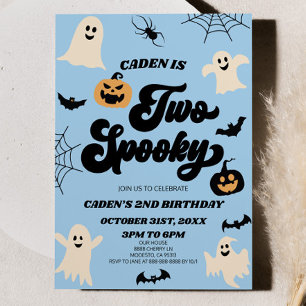 2歳のハロウィンお誕生日パーティー 招待状
