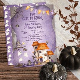 2歳のハロウィンパーティー 誕生日おめでとう 招待状
