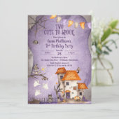 2歳のハロウィンパーティー 誕生日おめでとう 招待状 (スタンド正面)