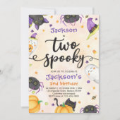 2歳のハロウィン誕生日パーティー 招待状 (正面)