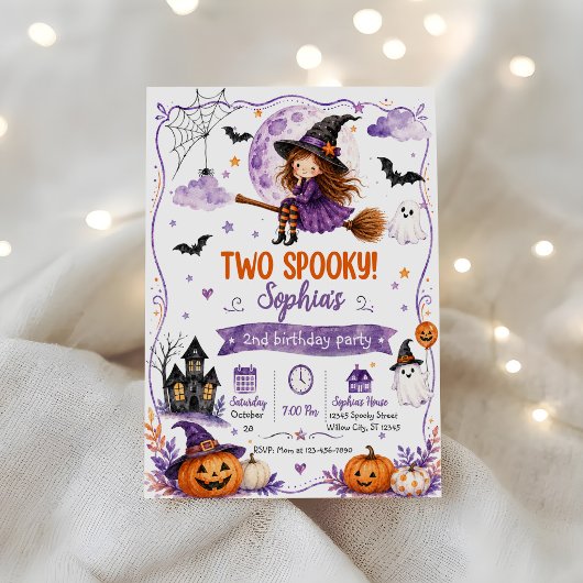 2歳のハロウィン誕生日 招待状