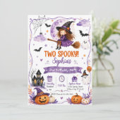 2歳のハロウィン誕生日 招待状 (スタンド正面)