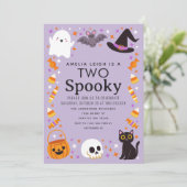 2歳のハロウィン こわ〜いお誕生日 招待状 (スタンド正面)