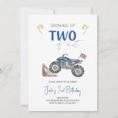 2歳のバイクパーティー 誕生日招待状 招待状 (正面)