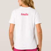 2歳のバースデーガールの姉妹 フルーティーなお祝い Tシャツ (裏面)