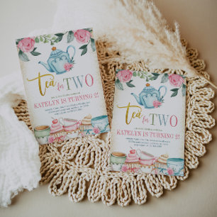 2歳のフローラ2歳のお茶 招待状