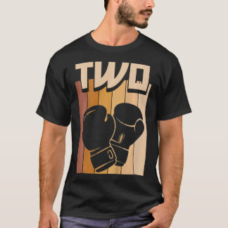 2歳のボクシング 誕生日 男の子 女の子 2歳の誕生日おめでとう ボクシング Tシャツ