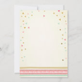 2歳のワイルドな誕生日ガール ピンクゴールド 2回目のボヘミアンフィージャーズ 招待状 (裏面)