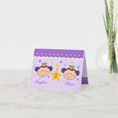 2歳の双子のお姫様カード カード (正面)