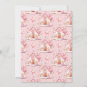 2歳の女の子のクリスマススイーツパーティー 招待状 (裏面)