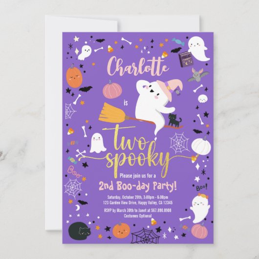 2歳の女の子のハロウィンパーティー (正面)