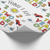 2歳の少年 ラッピングペーパー (角)