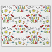 2歳の少年 ラッピングペーパー (フラット)