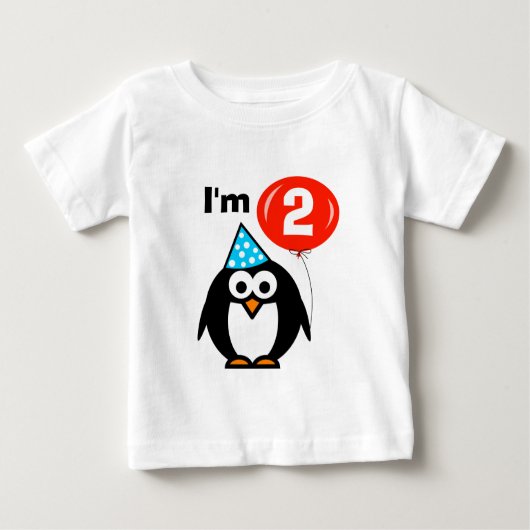 2歳の幼児のための子供の第2の誕生日シャツ ベビーTシャツ (正面)
