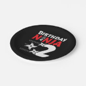 2歳の忍者パーティースターキッズ2nd誕生日 ペーパープレート (アングル)