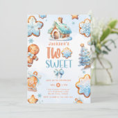 2歳の男の子のクリスマスお菓子パーティー 招待状 (スタンド正面)