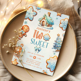 2歳の男の子のクリスマスお菓子パーティー 招待状