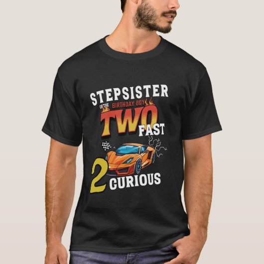 2歳の義理の妹誕生日少年Racin Tシャツ (正面)