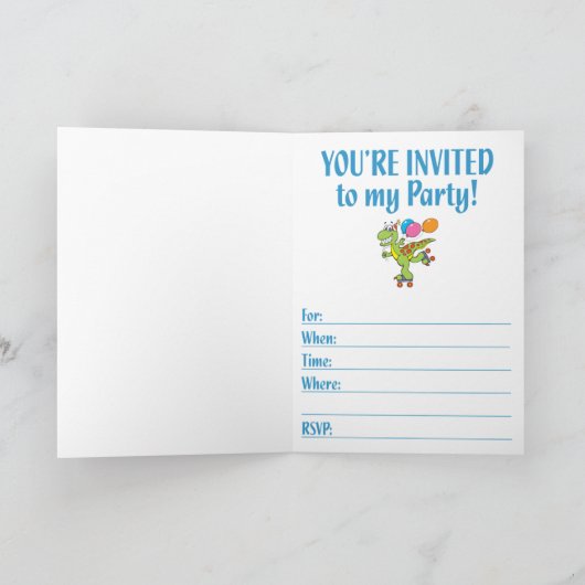 2歳の誕生恐竜 カード (内部)