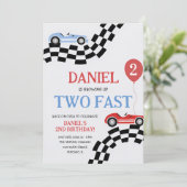 2歳の誕生日おめでとうレーサー君 招待状 (スタンド正面)