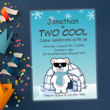 2歳の誕生日おめでとう！クールなシロクマのイグルー