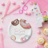 2歳の誕生日おめでとう スイートドーナツ ペーパープレート (パーティー)