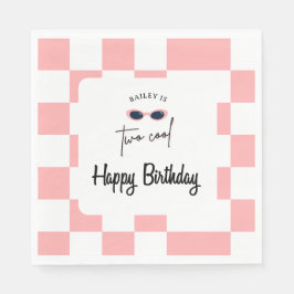 2歳の誕生日おめでとう スタンダードランチョンナプキン