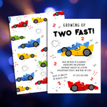2歳の誕生日おめでとう！スピード感あふれるカラフルなレーシングカー