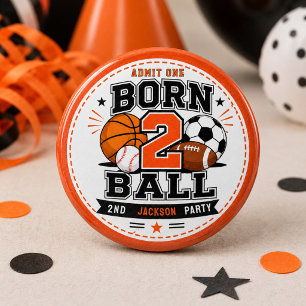 2歳の誕生日おめでとう スポーツ少年 缶バッジ
